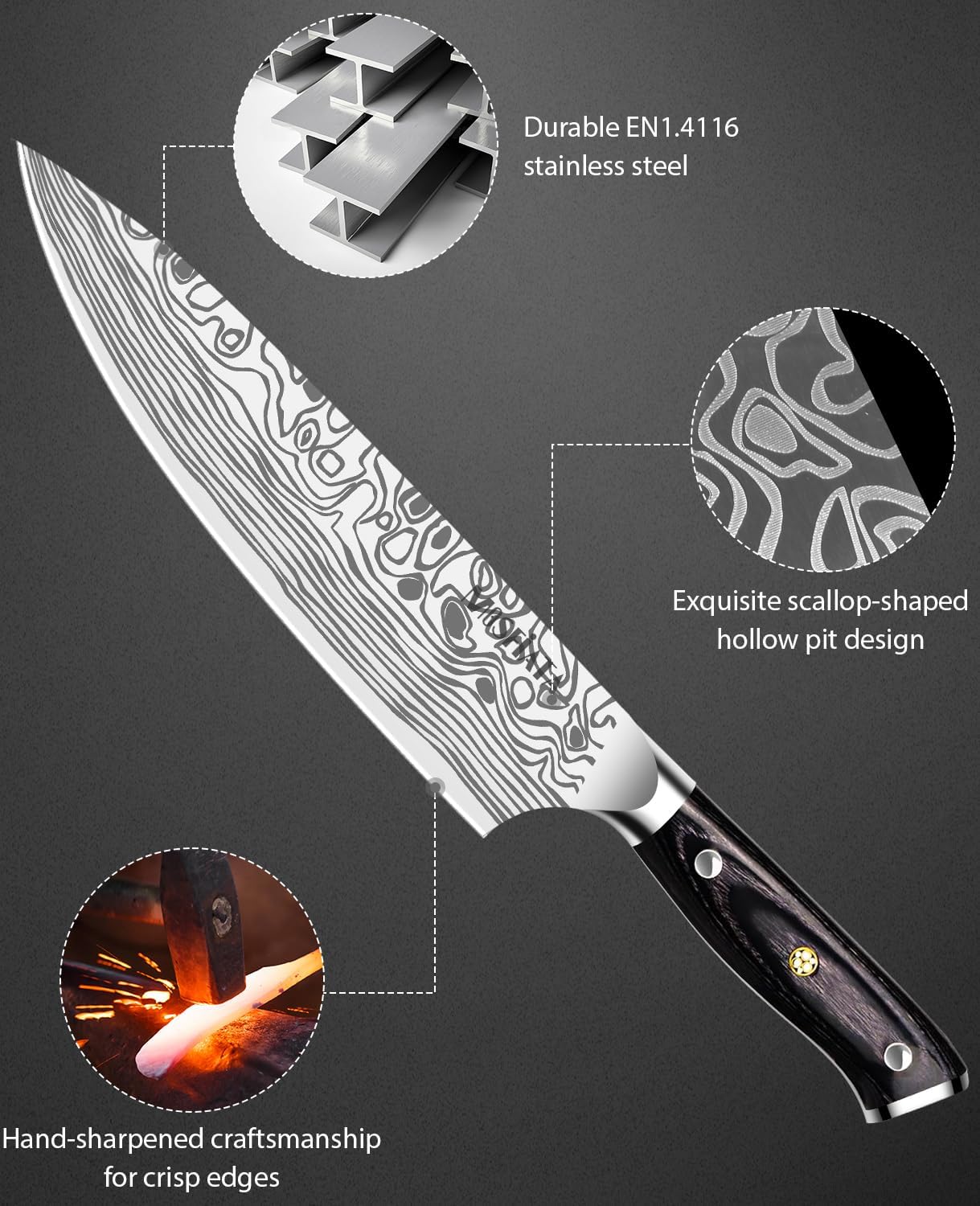 8" Super Sharp Professional Chef's Knife